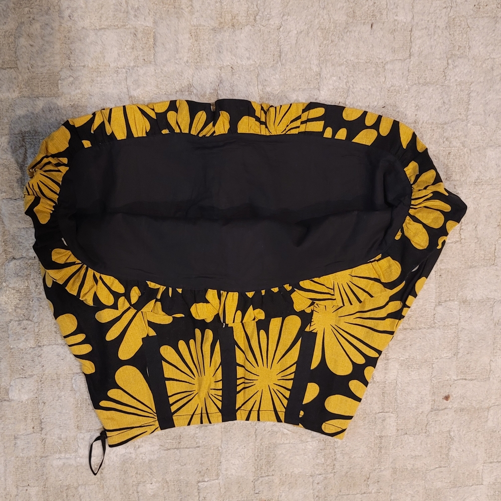 INC International Concepts Floral Linen Rayon Blend Bubble Skirt Size 6 - Picture 8 of 8